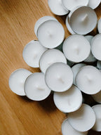 Pack of 6 Classic White Tealight Candles – Long-Lasting, Clean Burn for Home Décor & Special Occasions
